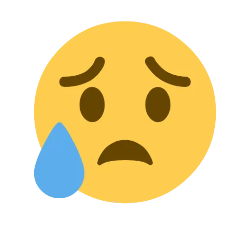 Sad but Relieved Face